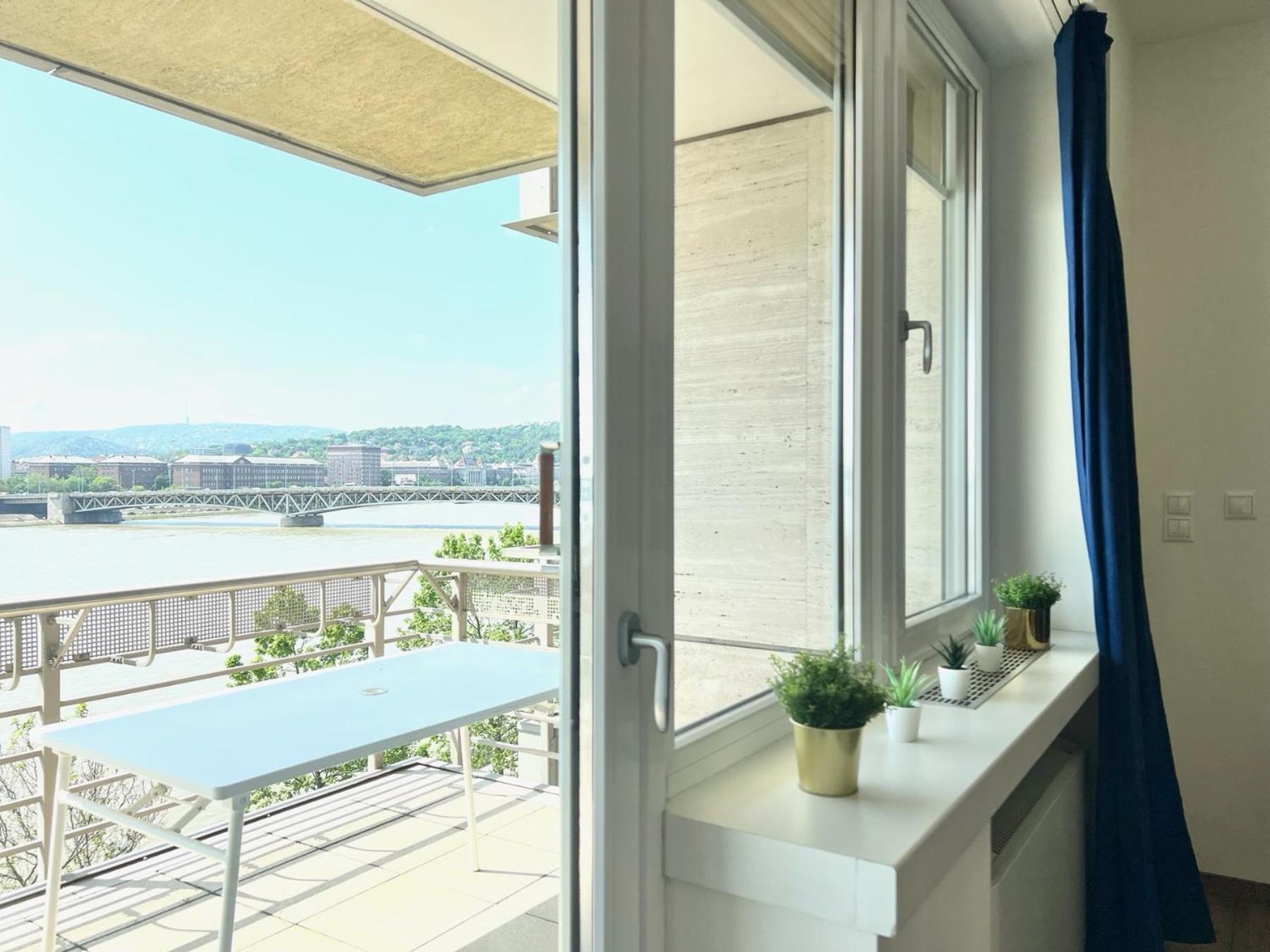 Luxury With A Beautiful View Of The Danube, Free - Wellness And Car Parking In The Center Of The